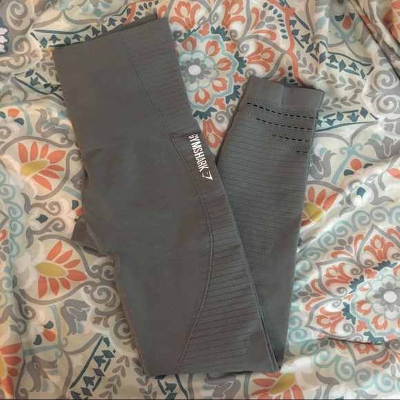 Gymshark Pants - Gymshark Slate Grey Seamless High Waisted Legging